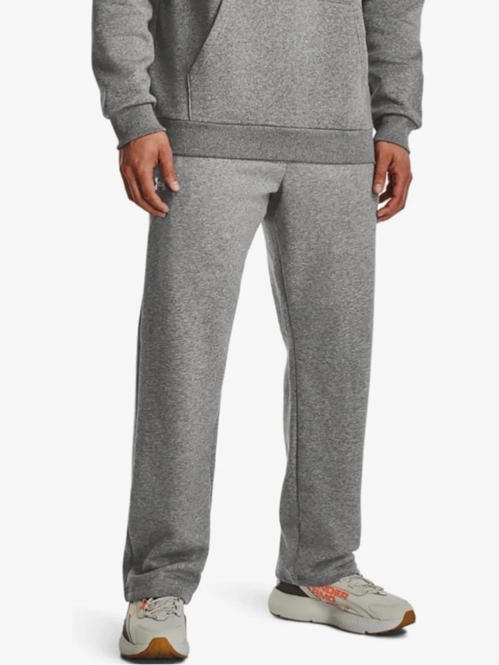 Under Armour Rival Fleece Joggers Pants Gray 1379770-025 Mens Size 3XL-Tall